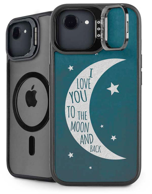 To The Moon And Back iPhone 16e Kickstand Case