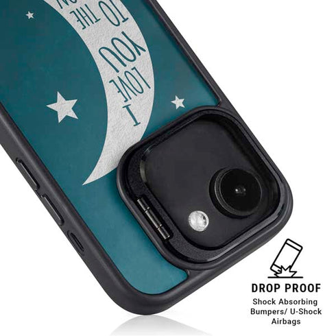 To The Moon And Back iPhone 16e Kickstand Case