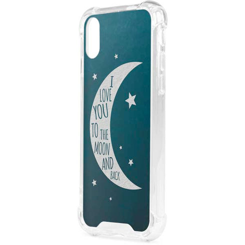 To The Moon And Back iPhone XS Clear Case