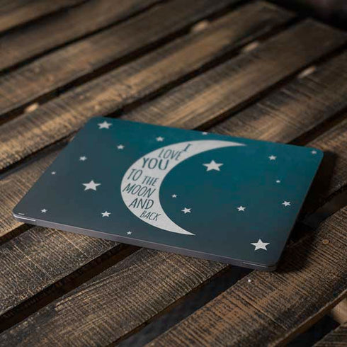 To The Moon And Back Apple MacBook Air Skin