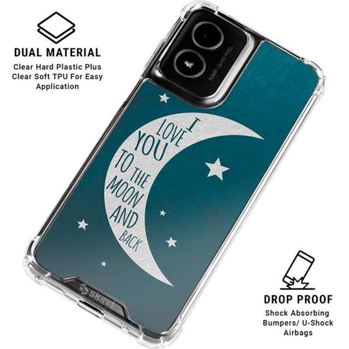 To The Moon And Back Moto G Power 5G (2024) Clear Case