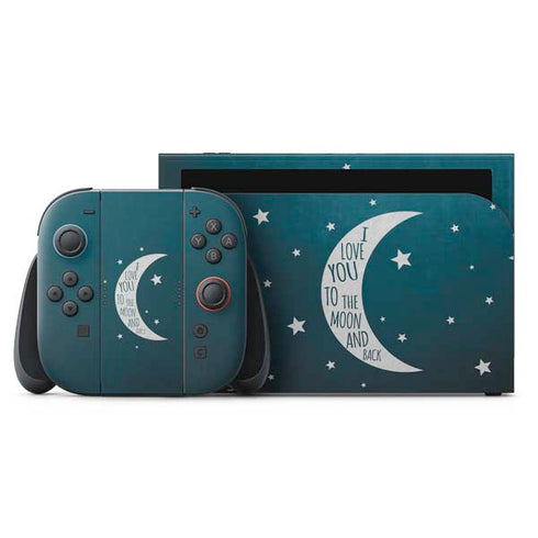 To The Moon And Back Nintendo Skins