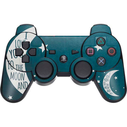 To The Moon And Back PS3 Dual Shock wireless controller Skin