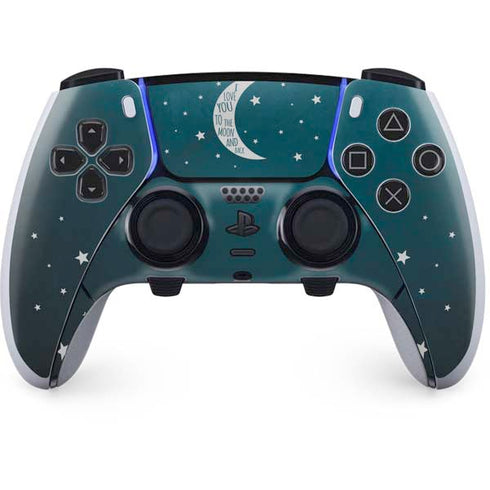 To The Moon And Back PS5 DualSense Edge Pro Controller Skin