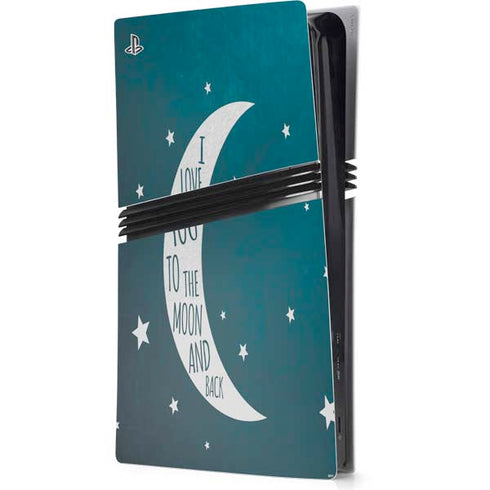 To The Moon And Back PS5 Pro Console Skin