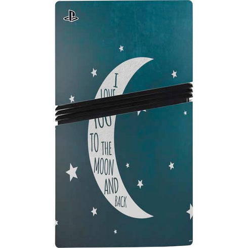 To The Moon And Back PS5 Pro Console Skin