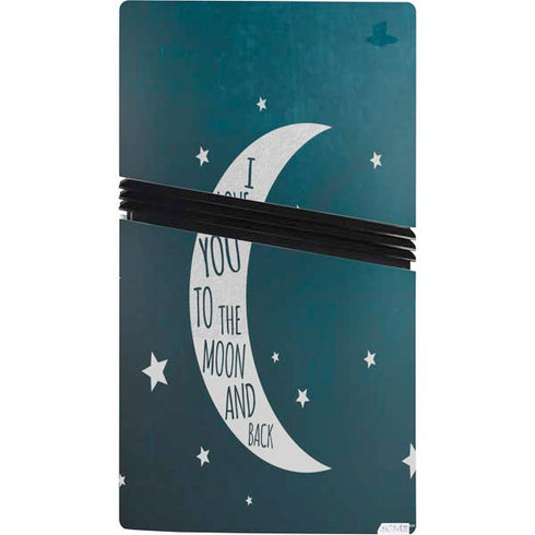To The Moon And Back PS5 Pro Console Skin
