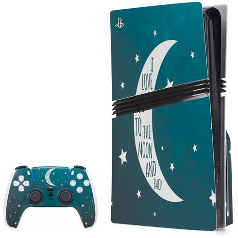 To The Moon And Back PS5 Pro Disk Bundle Skin