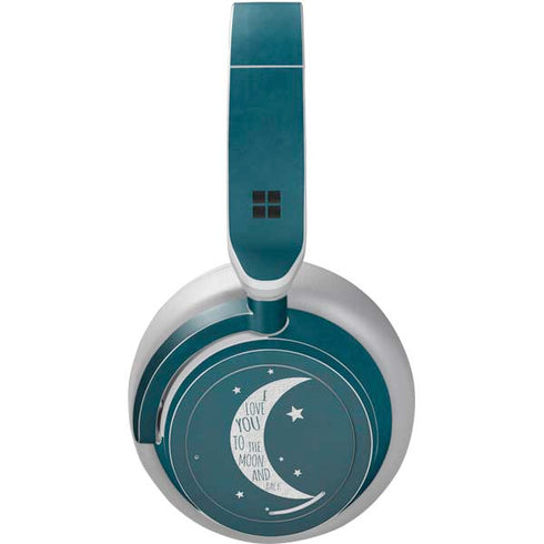 To The Moon And Back Surface Headphones Skin