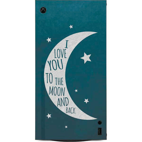 To The Moon And Back XBox Series X Digital Edition Console Skin