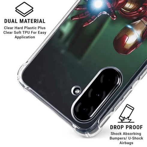 Marvel Tony Stark Iron Man Galaxy A36 5G Clear Case
