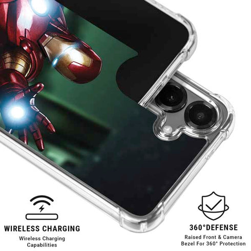 Marvel Tony Stark Iron Man Galaxy S26 Plus Clear Case