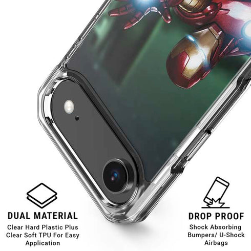 Marvel Tony Stark Iron Man iPhone 17 Air Clear Case