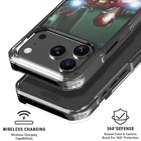 Marvel Tony Stark Iron Man iPhone 17 Pro Clear Case