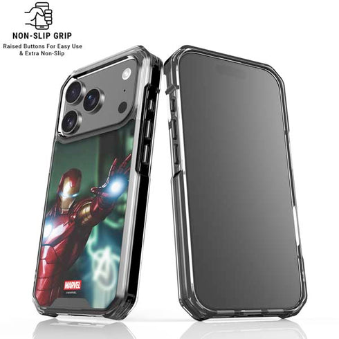 Marvel Tony Stark Iron Man iPhone 17 Pro Clear Case