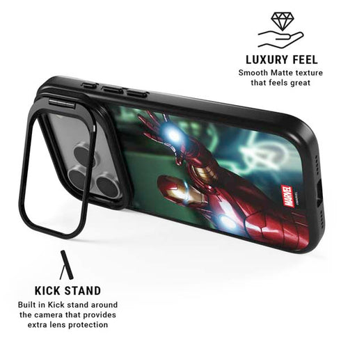 Marvel Tony Stark Iron Man iPhone 17 Pro Kickstand Case