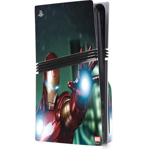 Marvel Tony Stark Iron Man PS5 Pro Disk Console Skin