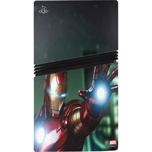 Marvel Tony Stark Iron Man PS5 Pro Disk Console Skin