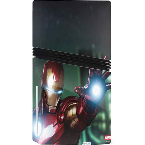 Marvel Tony Stark Iron Man PS5 Pro Disk Console Skin