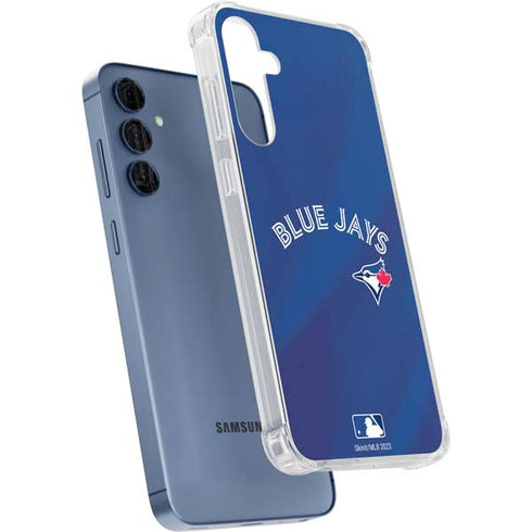MLB Toronto Blue Jays Alternate Jersey Galaxy A55 5G Clear Case