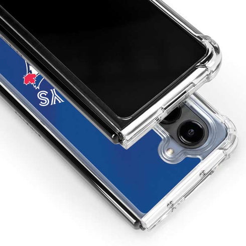 MLB Toronto Blue Jays Alternate Jersey Galaxy Z Fold5 5G Clear Case