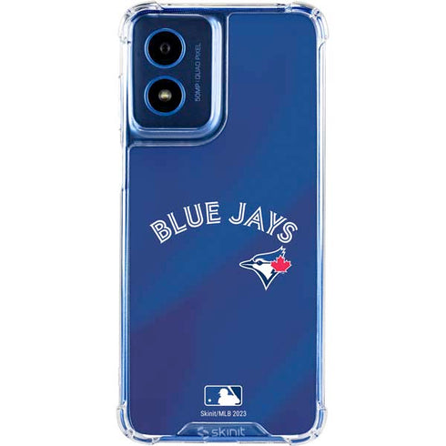 MLB Toronto Blue Jays Alternate Jersey Moto G Play 4G (2024) Clear Case