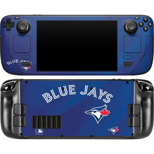 MLB Toronto Blue Jays Alternate Jersey Steam Deck Handheld Gaming Computer OLED Skin