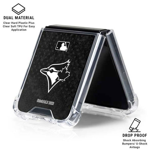 MLB Toronto Blue Jays Dark Wash Galaxy Z Flip7 Clear Case