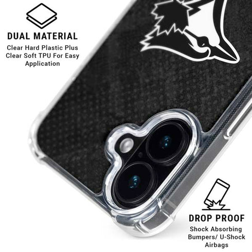 MLB Toronto Blue Jays Dark Wash iPhone 17 Clear Case