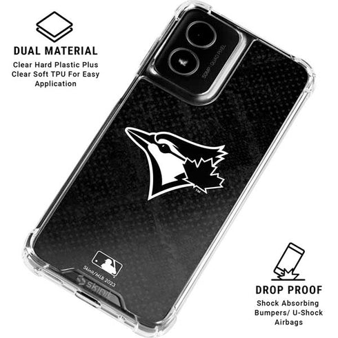 MLB Toronto Blue Jays Dark Wash Moto G Power 5G (2024) Clear Case
