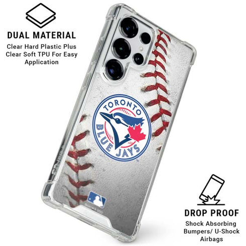 MLB Toronto Blue Jays Game Ball Galaxy S25 Ultra Clear Case