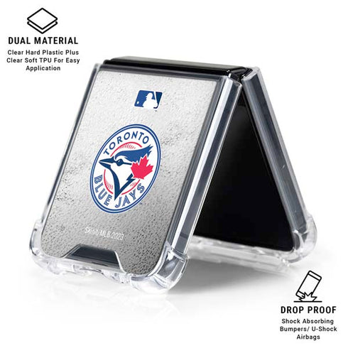 MLB Toronto Blue Jays Game Ball Galaxy Z Flip6 Clear Case