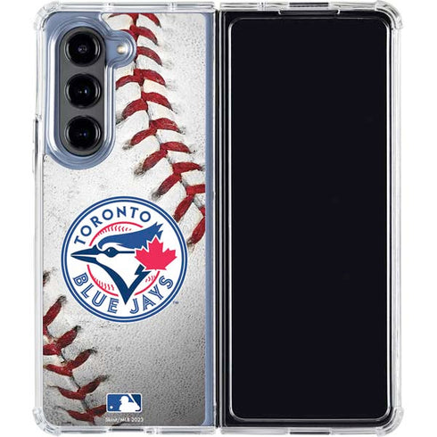 MLB Toronto Blue Jays Game Ball Galaxy Z Fold5 5G Clear Case