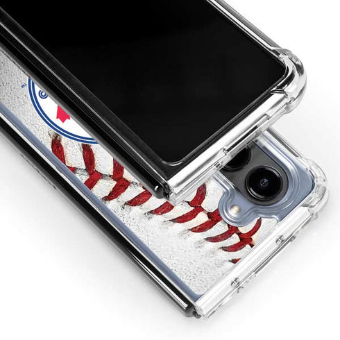 MLB Toronto Blue Jays Game Ball Galaxy Z Fold5 5G Clear Case