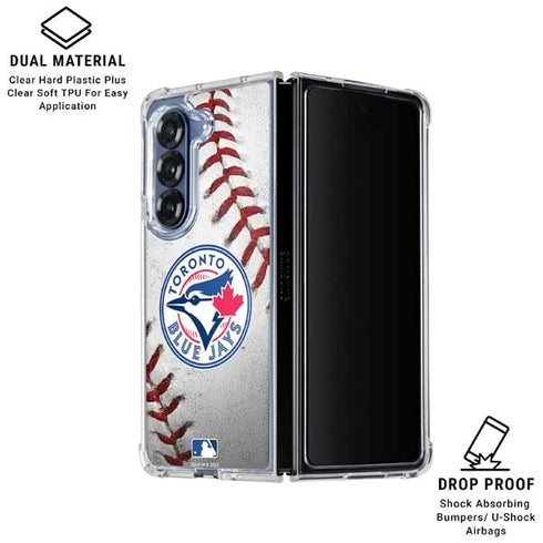 MLB Toronto Blue Jays Game Ball Galaxy Z Fold6 Clear Case