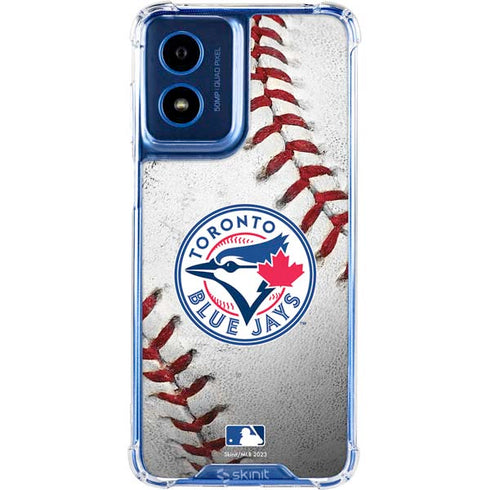 MLB Toronto Blue Jays Game Ball Moto G 5G (2024) Clear Case