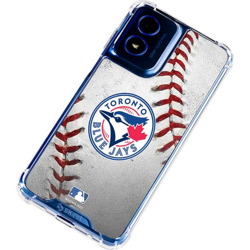 MLB Toronto Blue Jays Game Ball Moto G Play 4G (2024) Clear Case