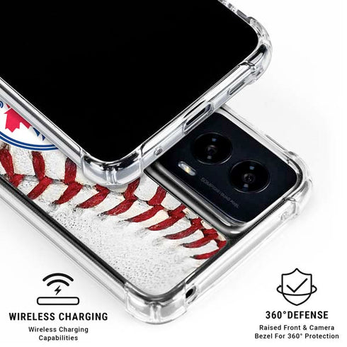 MLB Toronto Blue Jays Game Ball Moto G Power 5G (2024) Clear Case