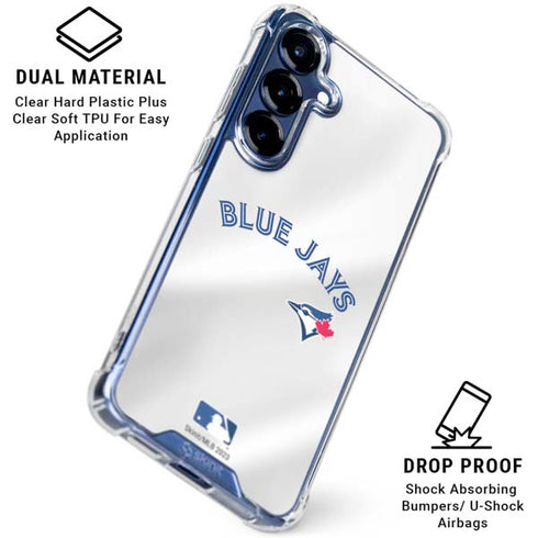 MLB Toronto Blue Jays Jersey Home Galaxy S25 FE Clear Case