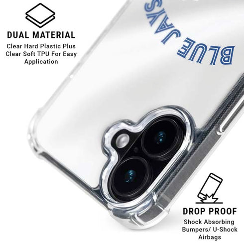 MLB Toronto Blue Jays Jersey Home iPhone 16 Plus Clear Case