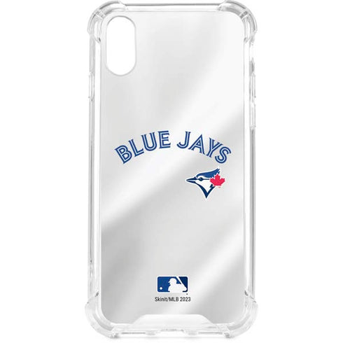 MLB Toronto Blue Jays Jersey Home iPhone XS Clear Case