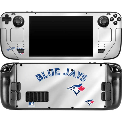 MLB Toronto Blue Jays Jersey Home Steam Deck Handheld Gaming Computer OLED Skin