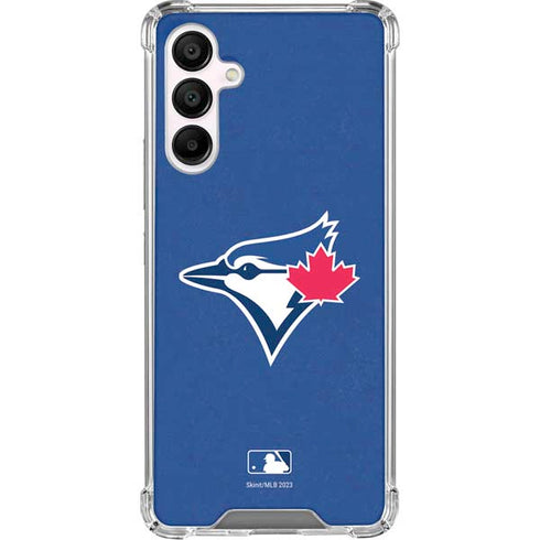 MLB Toronto Blue Jays Solid Distressed Galaxy A16 5G Clear Case