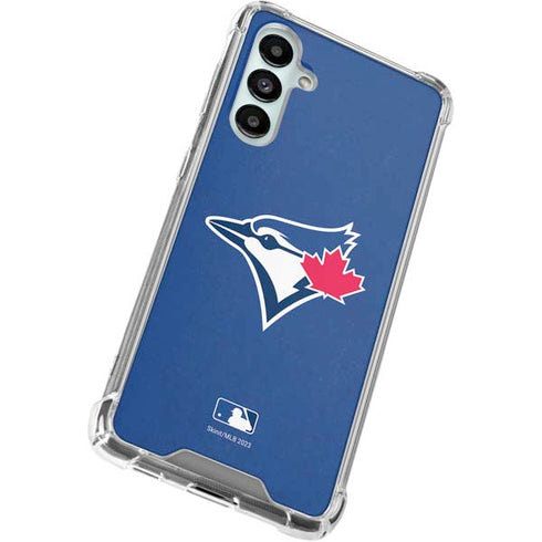 MLB Toronto Blue Jays Solid Distressed Galaxy A16 5G Clear Case