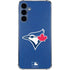 MLB Toronto Blue Jays Solid Distressed Galaxy A55 5G Clear Case