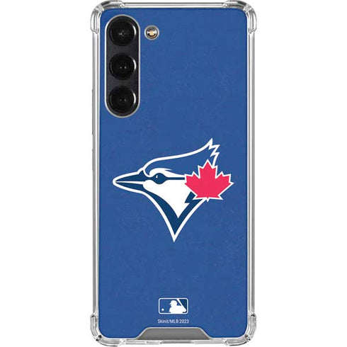 MLB Toronto Blue Jays Solid Distressed Galaxy S24 FE Clear Case