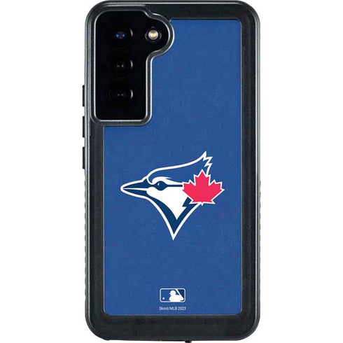 MLB Toronto Blue Jays Solid Distressed Galaxy S24 Plus Waterproof Case