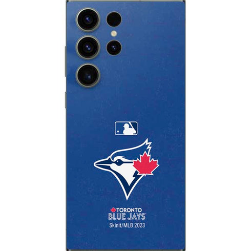 MLB Toronto Blue Jays Solid Distressed Galaxy S25 Ultra Skin