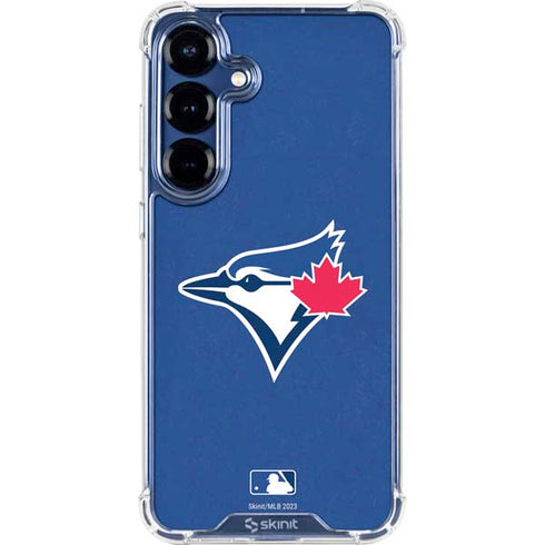 MLB Toronto Blue Jays Solid Distressed Galaxy S25 Plus Clear Case