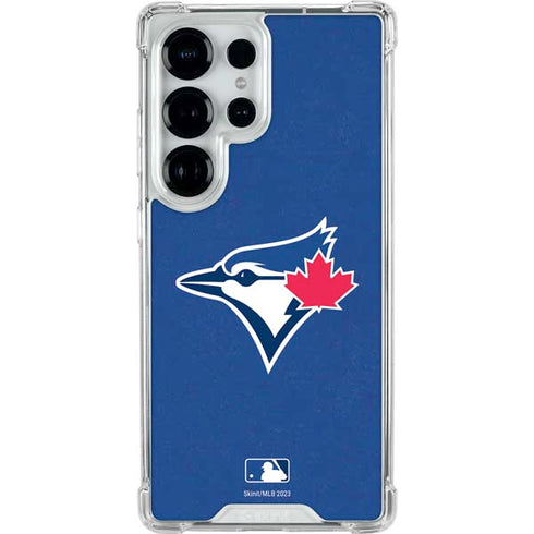 MLB Toronto Blue Jays Solid Distressed Galaxy S25 Ultra Clear Case